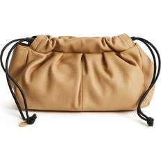 Kunstleer Clutches Reiss Arden Leather Clutch in Biscuit