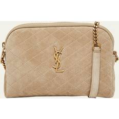 Suede Bags Saint Laurent Gaby Mini YSL Crossbody Bag in Quilted Suede