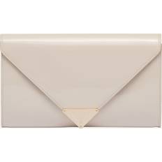 Prada Clutches Prada Neutral Brand-plaque Patent-leather Clutch bag 1 Size