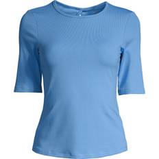 Casall T-shirts Casall Rib Tee - Crete Blue