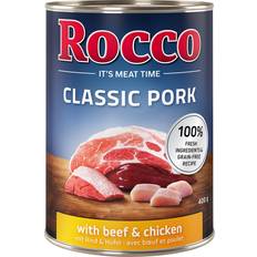 Rocco Vådfoder Kæledyr Rocco Classic Pork 12 x 400 g - Pack económico