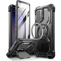 Samsung stand i-Blason i-Blason Armorbox for Samsung Galaxy S24 Ultra Case with Camera Cover Stand, [Compatible with MagSafe] Full-Body Rugged Protective Case with