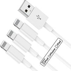 1M iPhone Charger Cable 3Pack, USB to Lightning Cable [ Apple MFi Certified ] 3ft Original iPhone Fast Charging Wire Lead for Apple iPhone