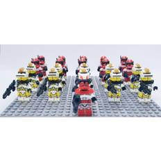 Star wars clone troopers A 21Pcs Star-Wars Clone Trooper Minifigures Anime Mini-Figures Collection Wearing Weapon Building Block Set,Best Gift for Kids