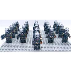 Bysion Star wars clone troopers H 21Pcs Star-Wars Clone Trooper Minifigures Anime Mini-Figures Collection Wearing Weapon Building Block Set,Best Gift for Kids