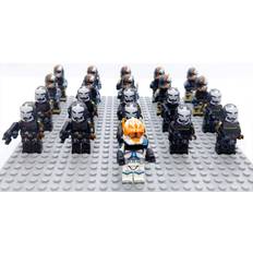 Bysion Star wars clone troopers F 21Pcs Star-Wars Clone Trooper Minifigures Anime Mini-Figures Collection Wearing Weapon Building Block Set,Best Gift for Kids