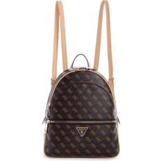 Guess Backpacks Guess Manhattan Logo Large Backpack - Brown