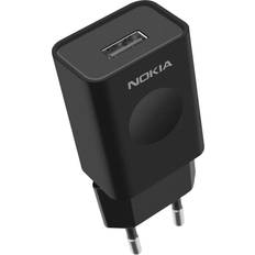 Nokia Batterier & Opladere Nokia Wall Charger USB 5W Official CH-35E Fast Charging Compact Design Black