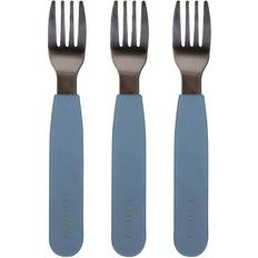Filibabba Silicone Forks 3-pack Powder Blue