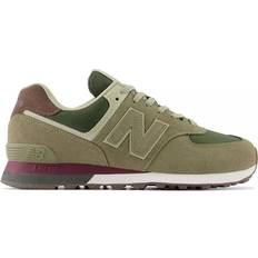 New Balance Green Shoes New Balance 574 - Olive/Maroon/White