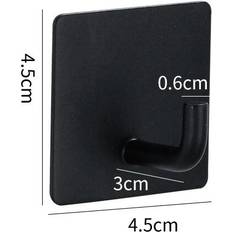 Dechoicelife a-02BK Stainless Steel Hook Adhesive