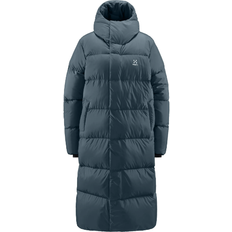 Hiking - Women Coats Haglöfs Long Down Parka Women - Steel Blue