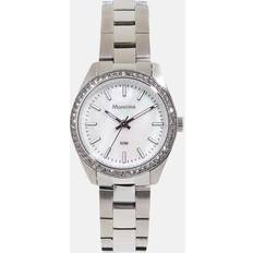 Moretime Klockor Moretime damklocka silver/pärlemor, 28mm