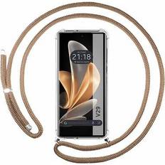 TuMundoSmartphone Tumundosmartphone Transparent hängande fodral för Vivo V29 5G med Cordon Camel