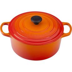 Le Creuset Flame Signature Cast Iron Round med lokk 3.3 L 22 cm