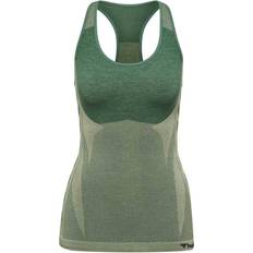 Elastan/Lycra/Spandex Tanktops Hummel Clea Seamless Top Women - Laurel Wreath