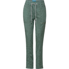 Street One Women's Cargo Pants - Soft Olive