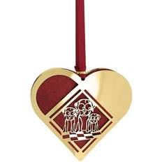 H.C. Andersen Home Christmas Heart Gold Juletræspynt 8cm