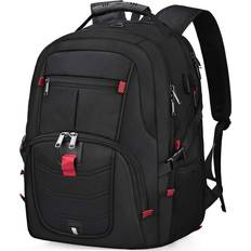 Computer Bags Nubily Laptop Backpack 17 Inch Waterproof Extra Large TSA Travel Backpack Anti Theft College Business Mens Backpacks with USB Charging Port 17.3 Gaming Computer Backpack for Women Men Black 45L