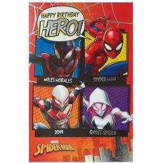 UK Greetings Birthday Card Marvel Birthday Card Boys Birthday Card Happy Birthday Hero, 698306-0-1, Multi