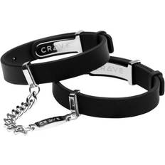 ID Cuffs - Black/Silver