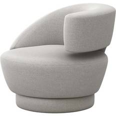 Gray Lounge Chairs Interludehome Arabella Pure Grey Lounge Chair 30"