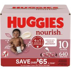 Baby care Huggies Huggies Nourish & Care Scented Baby Wipes, 10 Packs 640 ct