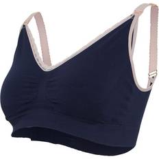 Carriwell Original Maternity & Nursing Bra Deluxe Navy with Pink Trim