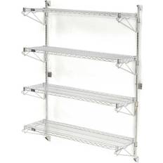 Wire shelf wall mount Nexel Wire Chrome Wall Shelf 48"