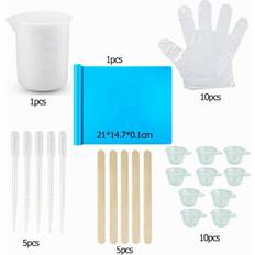 1Set DIY Epoxy Resin Jewelry Tool For Pendants Jewelry Casting Making Accessories with Dropper Dish Measuring Cup Stirring Stick