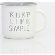 Out of The blue Matte White Keep Life Simple Tea Mug