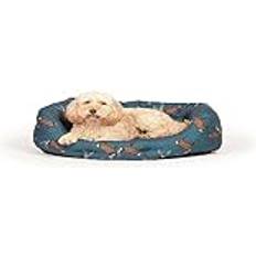 Woodland Stag Deluxe Dog Bed Blue