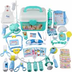 44 Pcs/Set Girls Role Play Doctor Game Medicine Simulation Dentist Treating Teeth Pretend Play House Toys Toy for Baby Kids