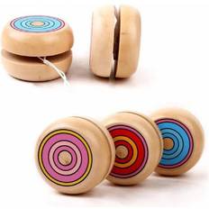 4.5cm Yo-yo Classic Toys Wooden YO-YO Ball Spin Professional Classic Toys Yoyo Wooden Toys For Child Gift