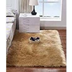 HARESLE Square Faux Fur Rug 60x120 cm