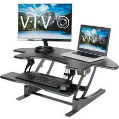 Vivo Black Corner Riser Writing Desk