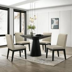 Roundhill Furniture Rocco Contemporary Wood Dining Set