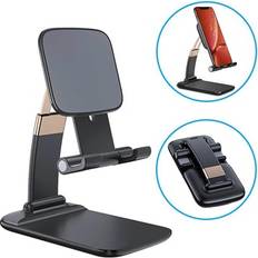 MTP Products Faltbare Gravity Tischhalterung für Smartphone/Tablet Schwarz