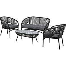Civita Loungesæt, 1 borde inkl. 2 stole & 1 sofaer