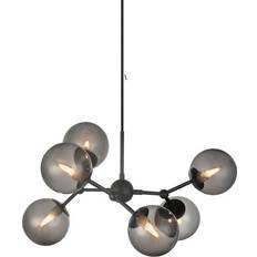 Lampade a Sospensione Halo Design Atom Smoke/Black Lampada a Sospensione 57cm