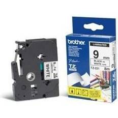 Brother Tape TZE-221 9mm Black on White