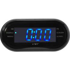 Greenzech Blue 1/2" LED Display Alarm Clock Timer AM/FM Radio 24-Hour System Multi-function