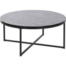 DM Mesas de Centro Dkd Home Decor Centre Metal MDF Coffee Table 80x80cm