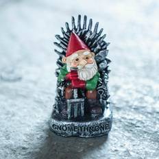 Happy Larry Croom Small Gnome Throne Garden Ornament