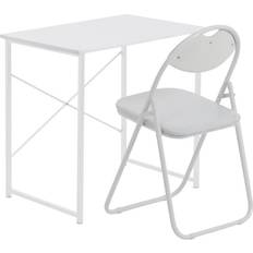 White/White Wooden Computer &