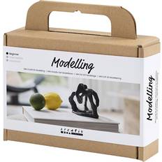 Sort Gør-det-selv Creativ Company DIY Kit Mini Modellering Skulptur sort