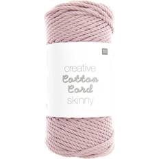 Garn & Håndarbejdsudstyr Rico Design Creative Cotton Cord skinny Makramee-Garn Altrosa