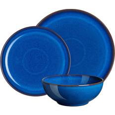 Denby Dinner Sets Denby Imperial Blue 12 Coupe Dinner Set
