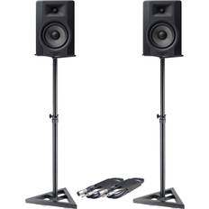 M-Audio BX5 D3 Monitors Pair Monitor Stands Leads Bundle