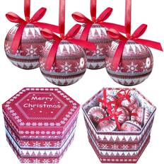 Studio The Christmas Workshop 73750 Set of 14 Red & Christmas Baubles